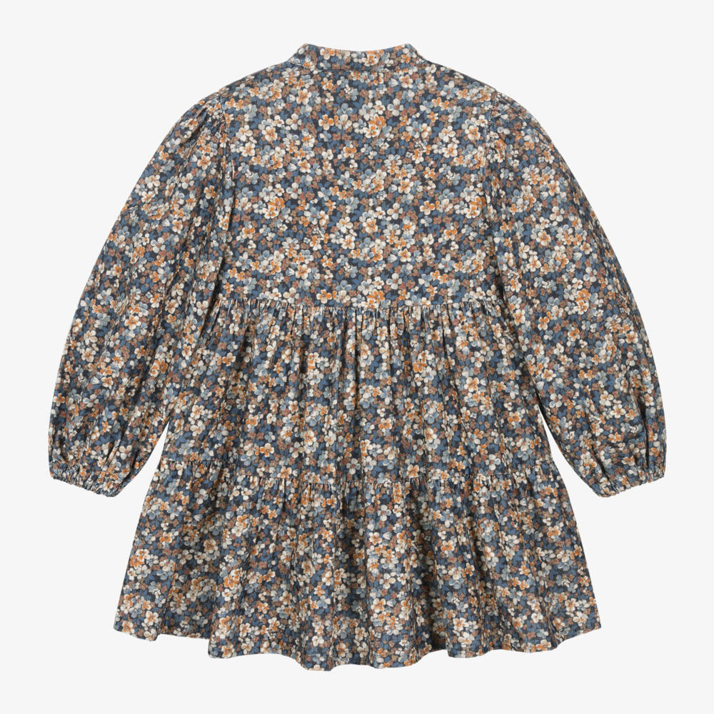 Dr. Kid-فستان نيدلكورد بطبعة ورود لون كحلي | Childrensalon Outlet