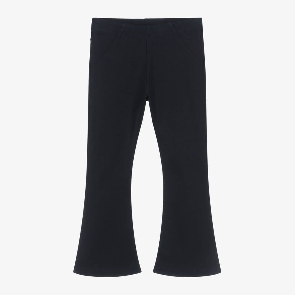 Dr. Kid-Girls Navy Wide-Leg Trousers | Childrensalon Outlet