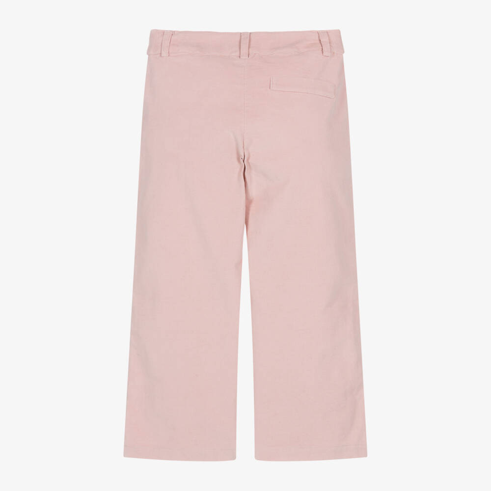 Dr. Kid-بنطلون بأرجل واسعة نيدلكورد لون زهري للبنات | Childrensalon Outlet