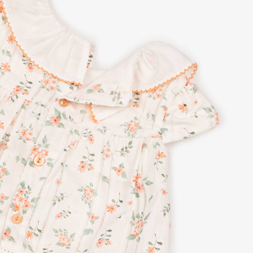 Dr. Kid-Girls Pastel Orange Knit Ensemble | Childrensalon Outlet