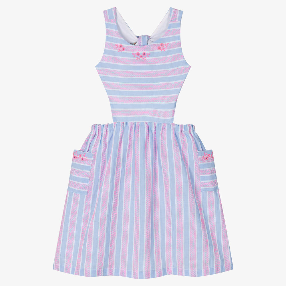 Dr. Kid - Kleid mit Cut-outs in Rosa und Blau | Childrensalon