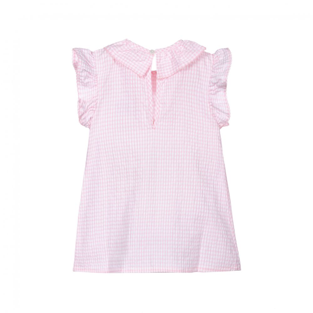 Dr. Kid-Girls Pink Check Blouse | Childrensalon Outlet