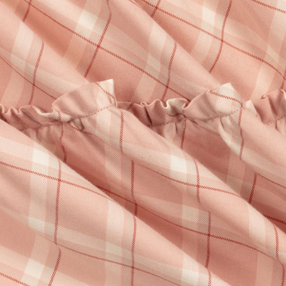 Dr. Kid-فستان قطن تويل كاروهات لون زهري | Childrensalon Outlet