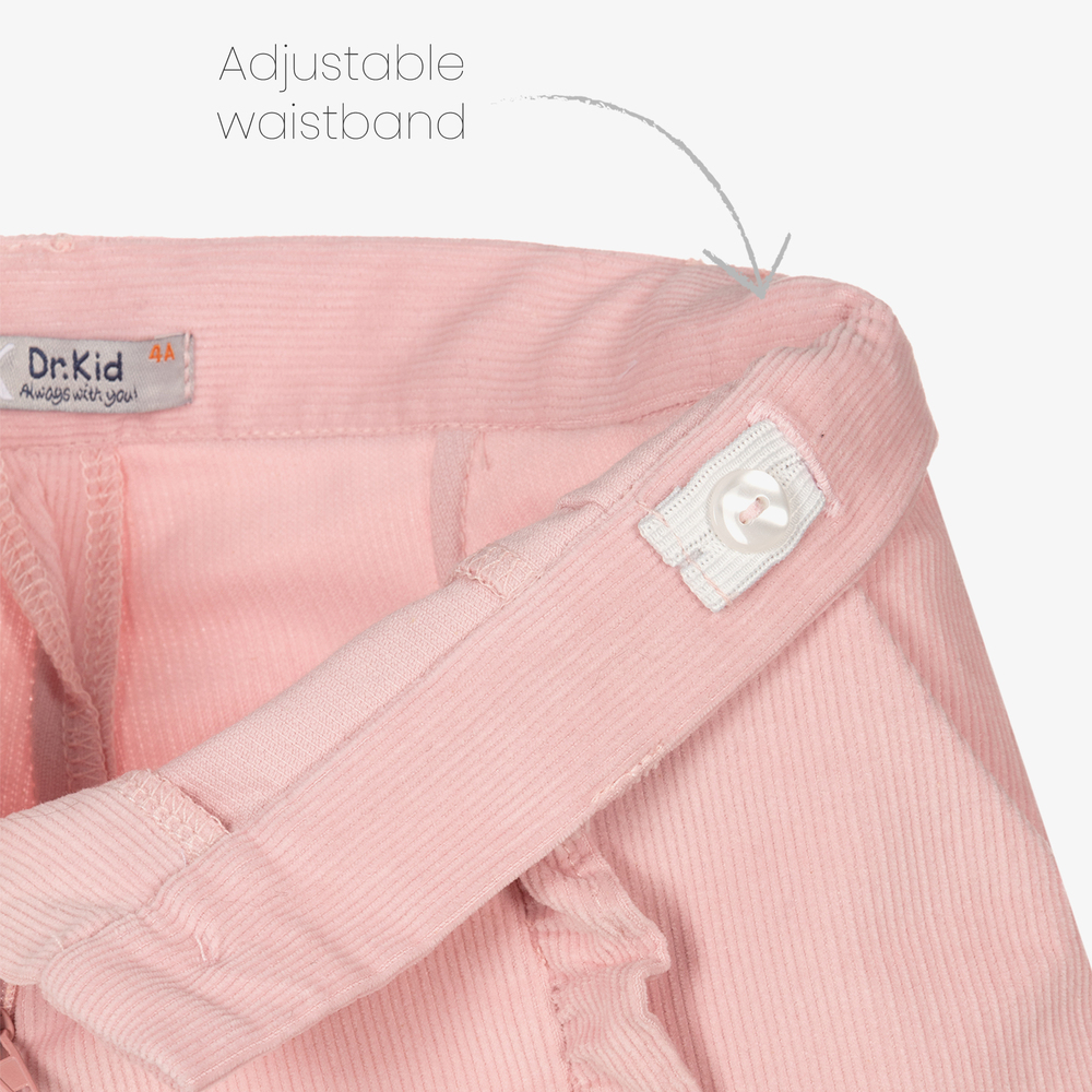 Dr. Kid-Girls Pink Corduroy Shorts | Childrensalon Outlet