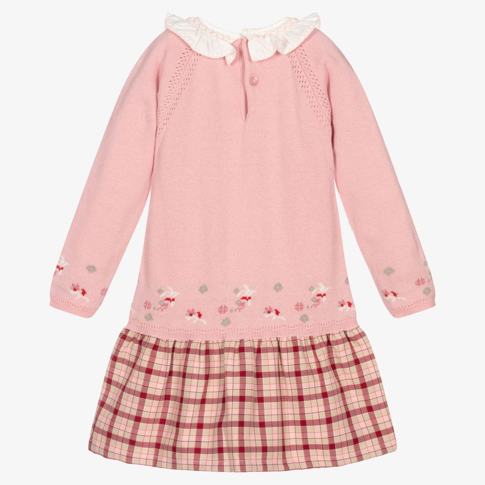 Dr. Kid-Girls Pink Cotton Blend Dress | Childrensalon Outlet