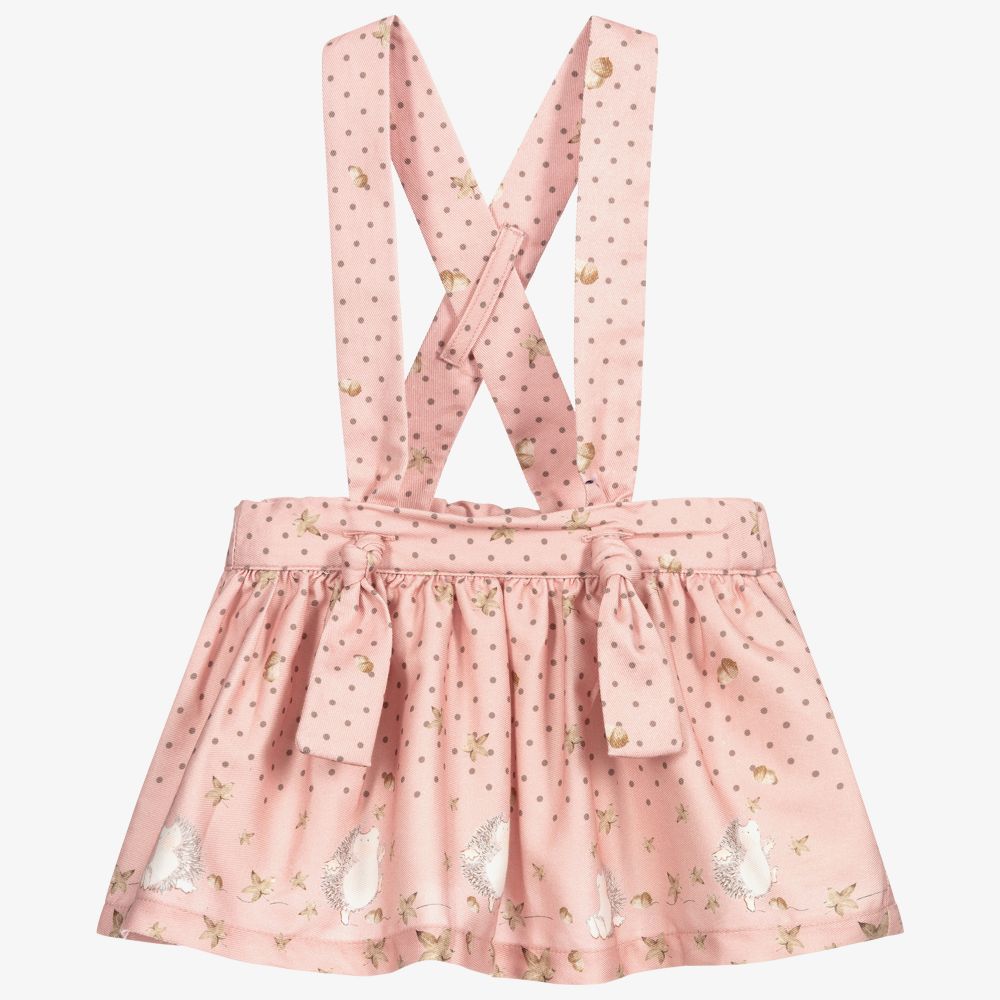Dr. Kid - Girls Pink Cotton Skirt | Childrensalon