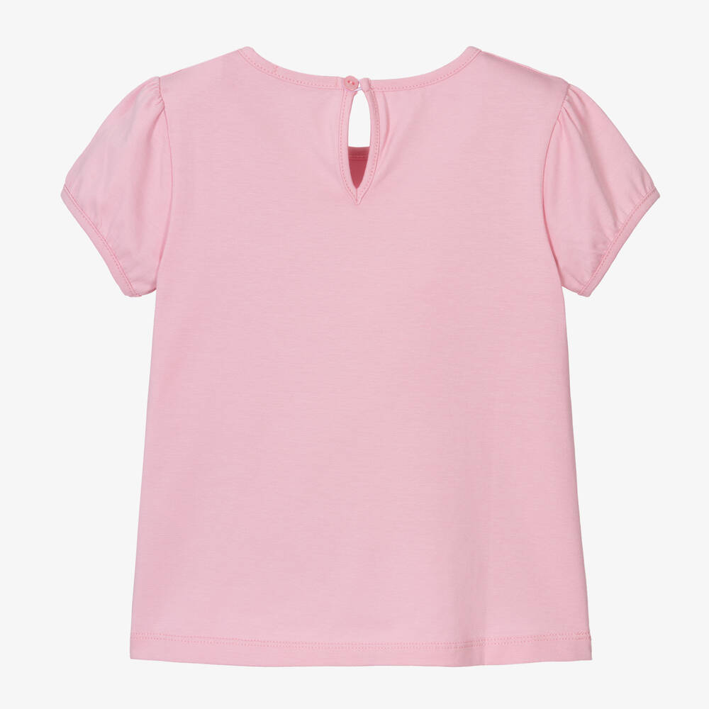 Dr. Kid-Girls Pink Cotton T-Shirt | Childrensalon Outlet