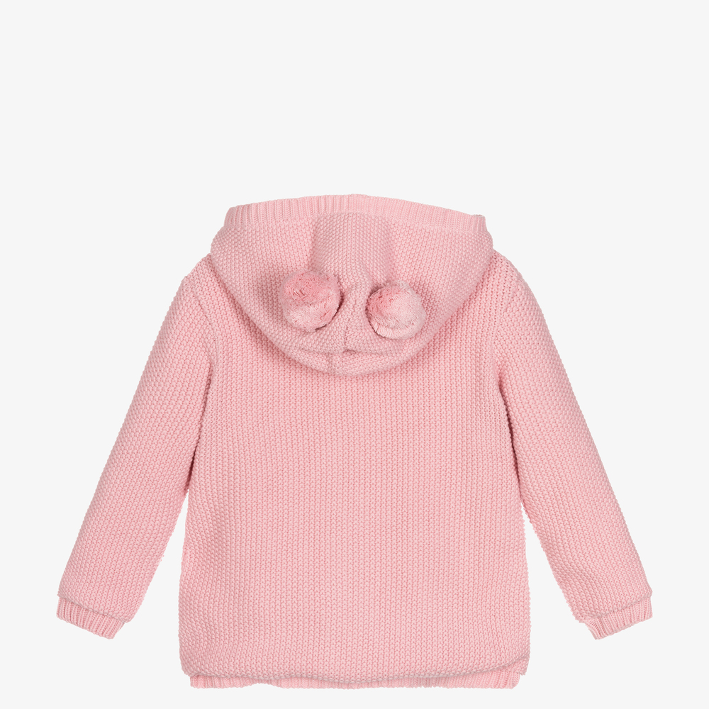 Dr. Kid-Girls Pink Knitted Cardigan | Childrensalon Outlet