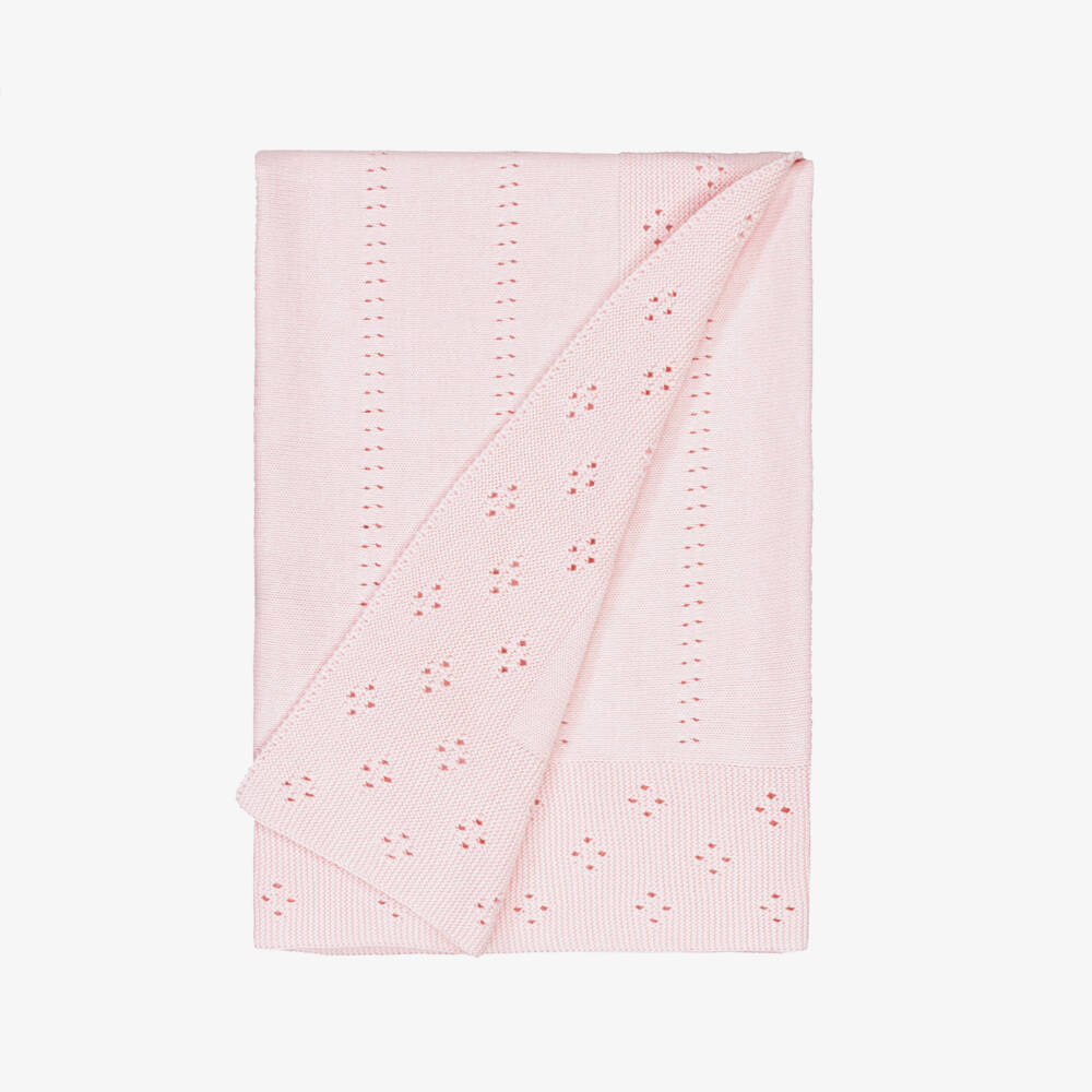 Dr. Kid-Girls Pink Soft Knit Blanket | Childrensalon Outlet