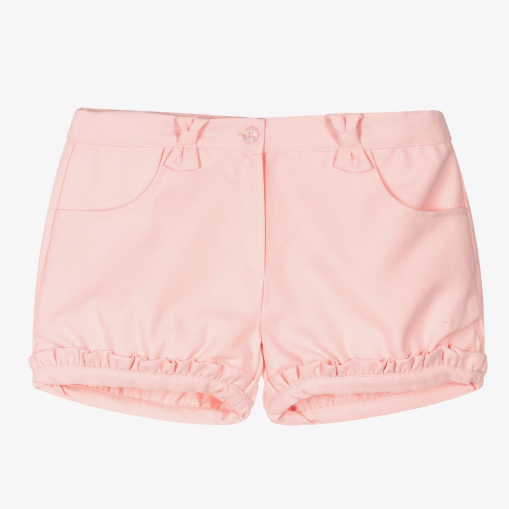 Dr. Kid-Girls Pink Viscose Blend Shorts | Childrensalon Outlet