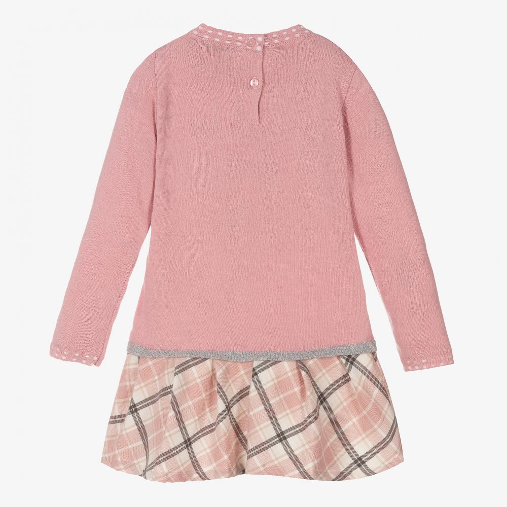 Dr. Kid-Girls Pink Wool Blend Dress | Childrensalon Outlet