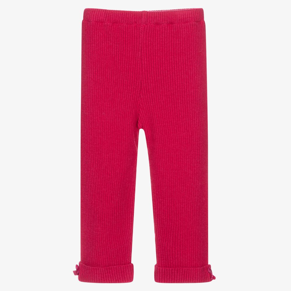 Dr. Kid-Girls Pink Wool Blend Leggings | Childrensalon Outlet