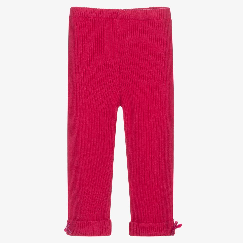 Dr. Kid-Girls Pink Wool Blend Leggings | Childrensalon Outlet