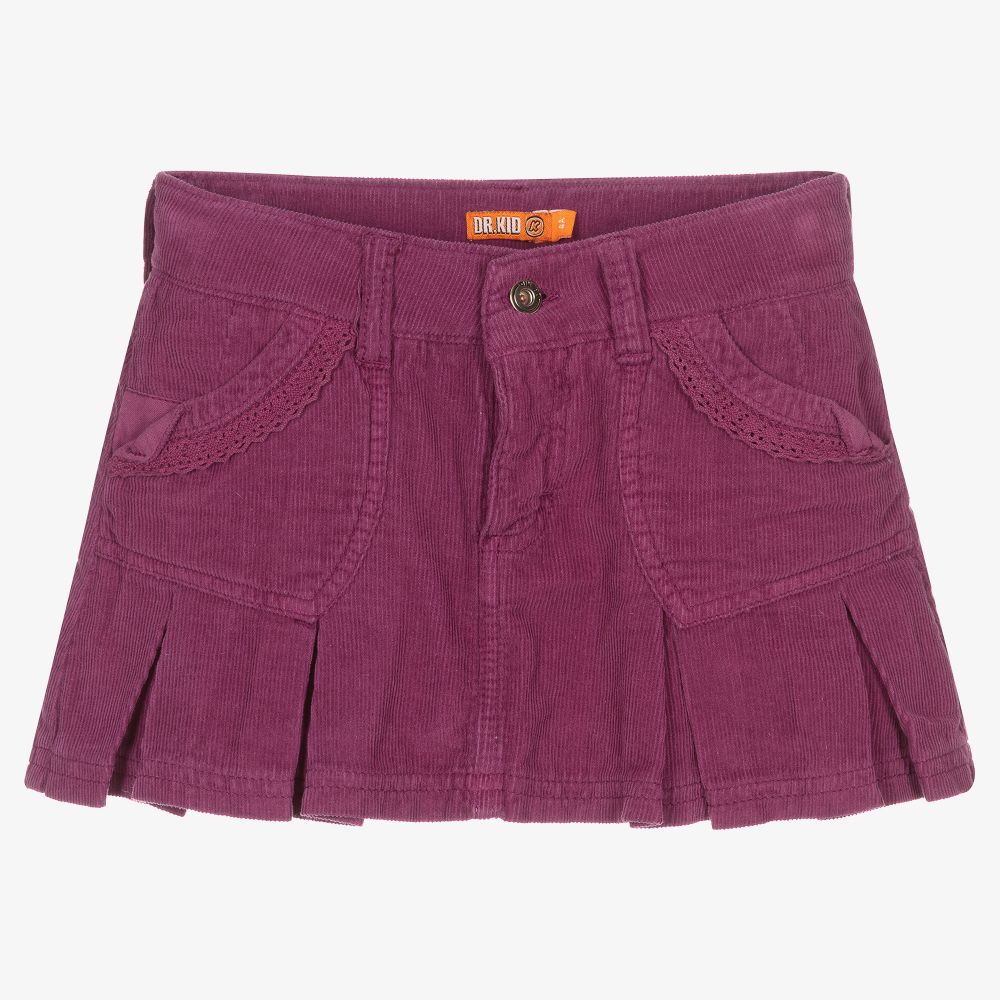 Dr. Kid - Girls Purple Corduroy Skirt | Childrensalon