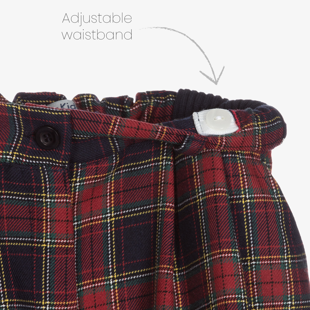 Dr. Kid-شورت مزيج فيسكوز لون أحمر وكحلي للبنات | Childrensalon Outlet