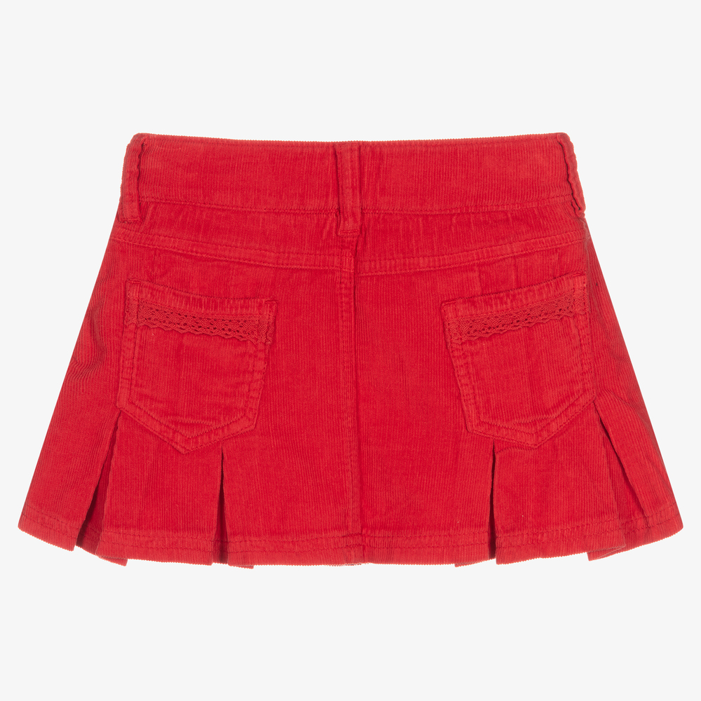 Dr. Kid-Girls Red Corduroy Skirt | Childrensalon Outlet