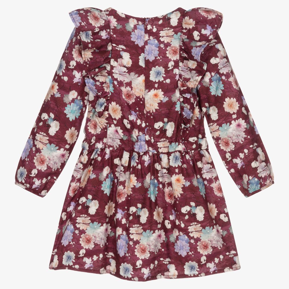 Dr. Kid-Girls Red Floral Viscose Dress | Childrensalon Outlet