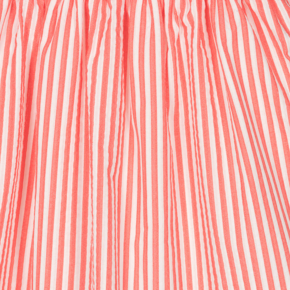 Dr. Kid-Girls Red Striped Cotton Dress | Childrensalon Outlet