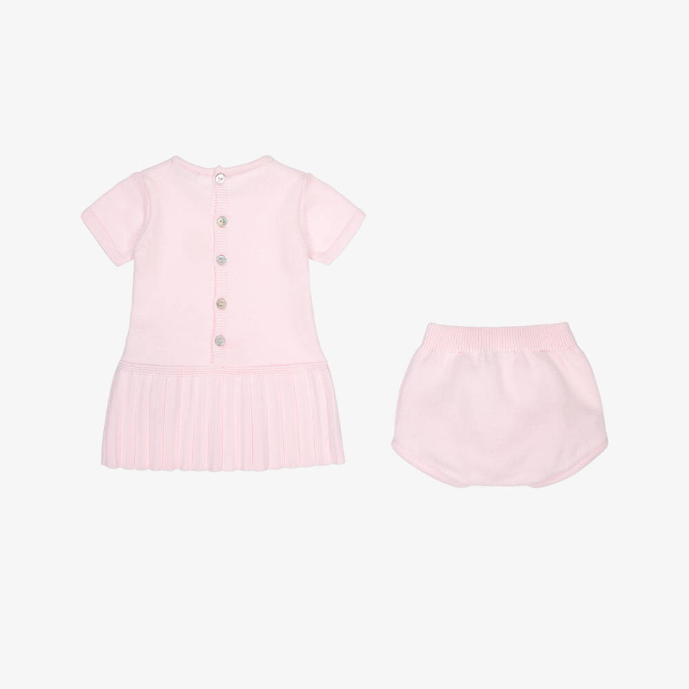 Dr. Kid-Girls Rosy Knit Bunny Ensemble | Childrensalon Outlet