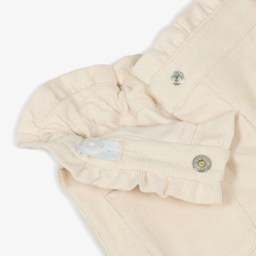 Dr. Kid-Мягкие кремовые вельветовые брюки для девочек | Childrensalon Outlet