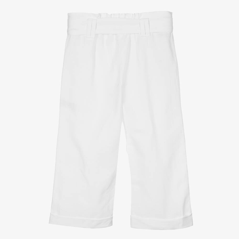 Dr. Kid-Широкие белые брюки из льна | Childrensalon Outlet