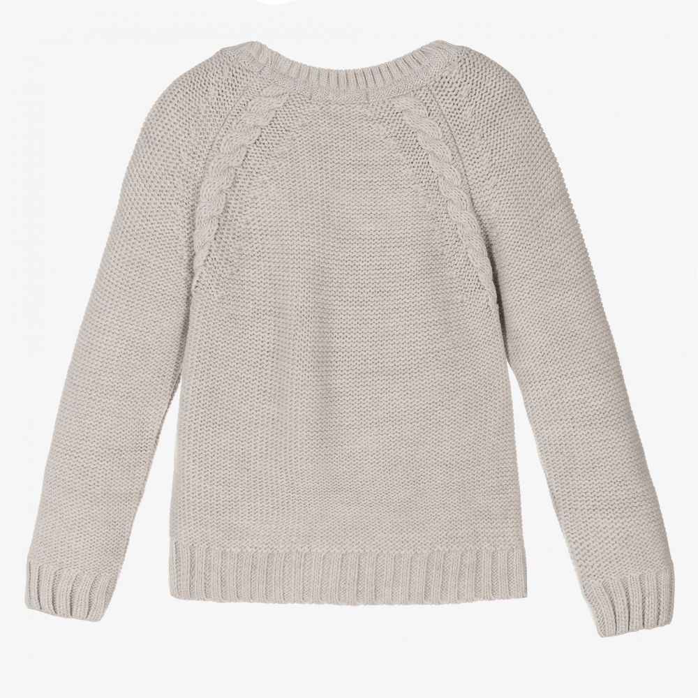Dr. Kid-Girls Wool Blend Cable Jumper | Childrensalon Outlet