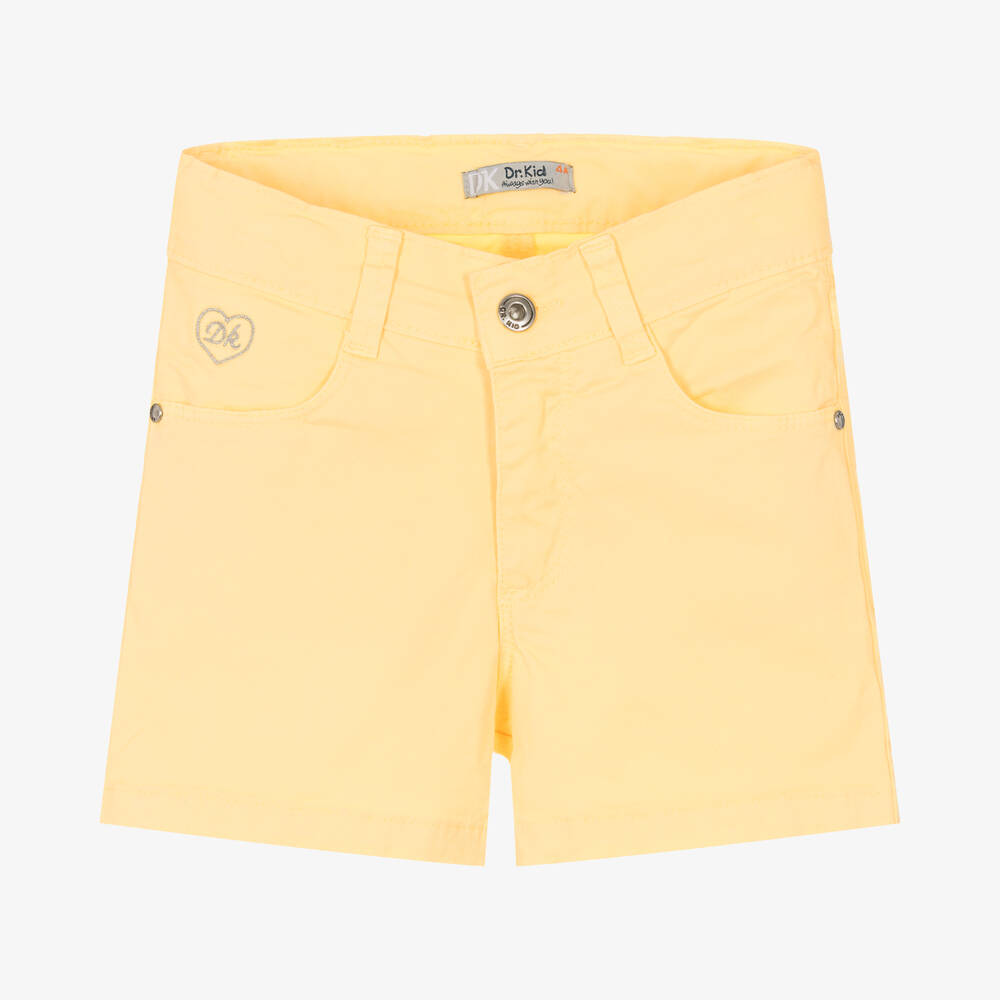 Dr. Kid - Желтые шорты из хлопкового твила | Childrensalon