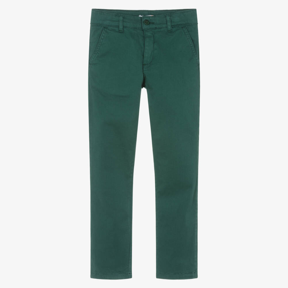 Dr. Kid-Green Chino Trousers | Childrensalon Outlet