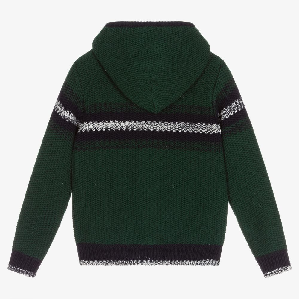 دكتور كيد-Green Hooded Zip-Up Cardigan | Childrensalon Outlet