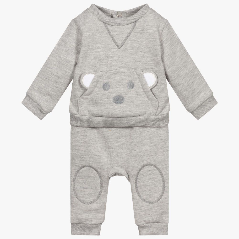 Dr. Kid - Survêtement gris en coton Bébé | Childrensalon