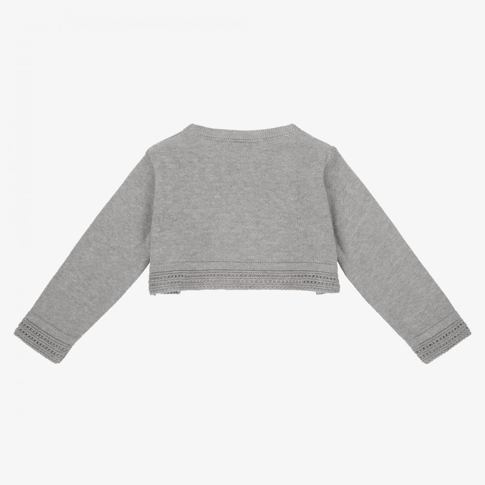 Dr. Kid-Grey Cotton Blend Cardigan | Childrensalon Outlet