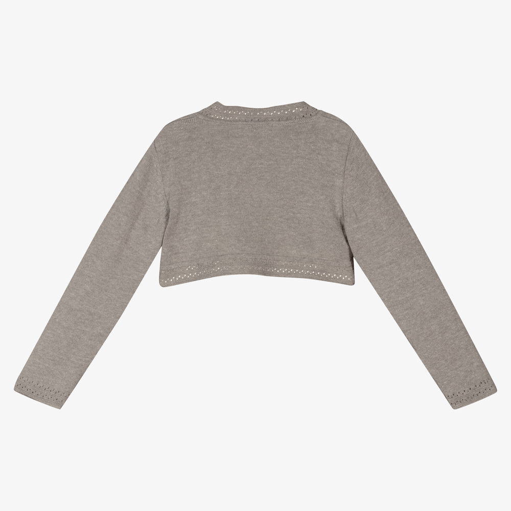 Dr. Kid-Grey Cotton Blend Cardigan | Childrensalon Outlet