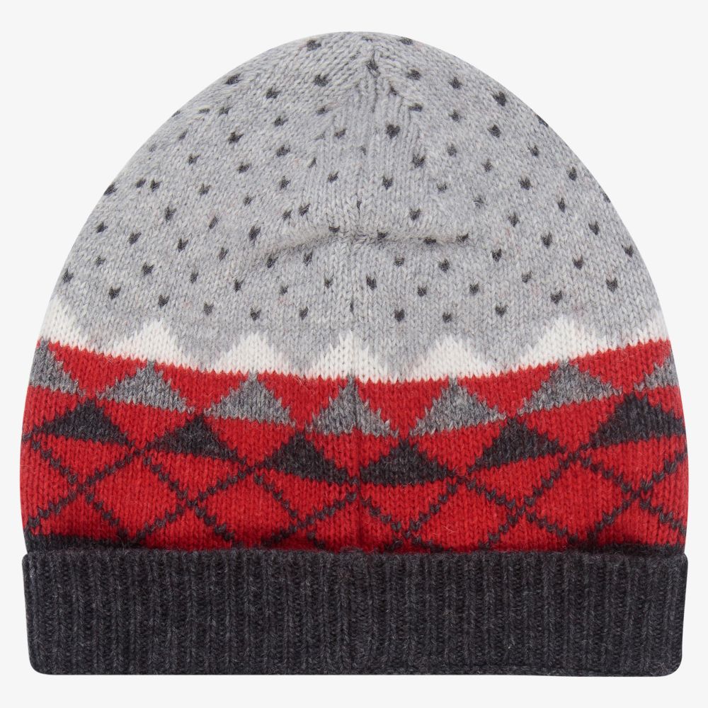 Dr. Kid-Grey Knitted Hat & Scarf Set | Childrensalon Outlet