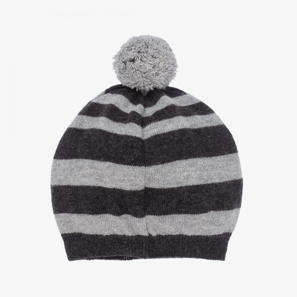 Dr. Kid-Grey Knitted Hat & Scarf Set | Childrensalon Outlet