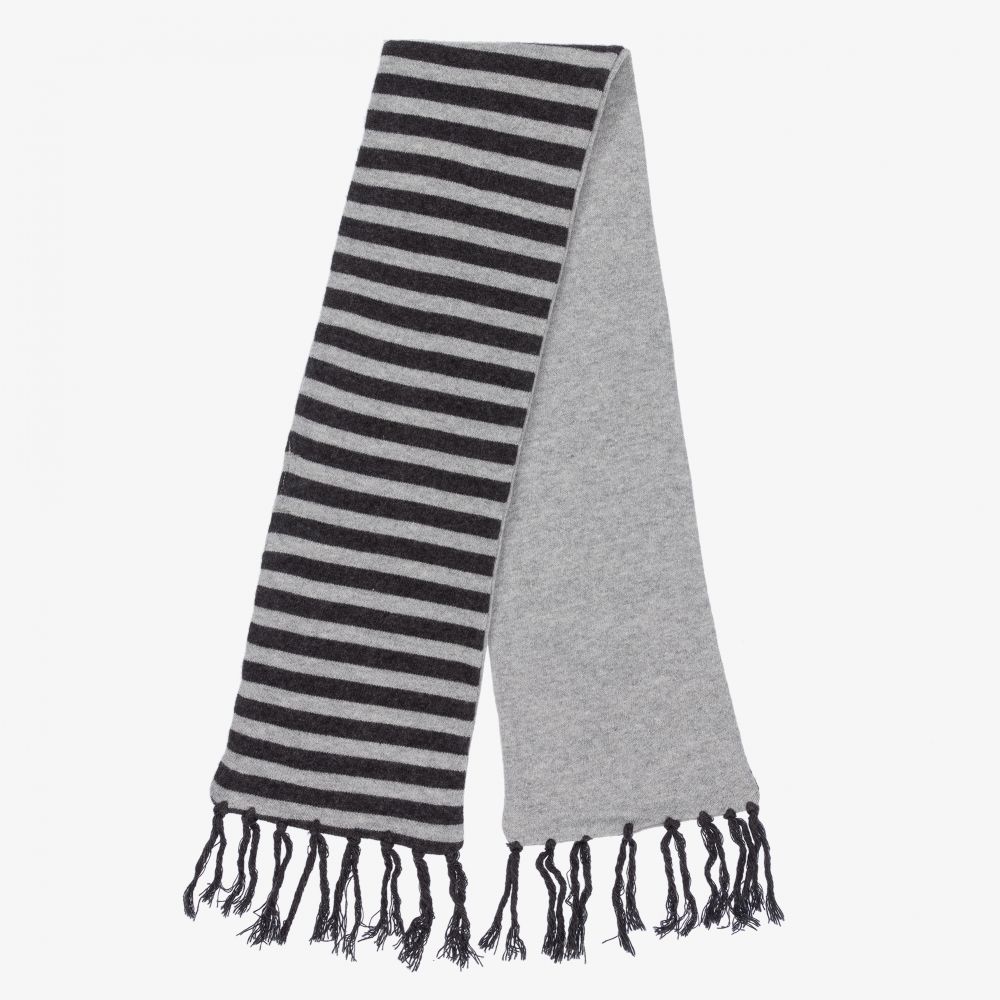 Dr. Kid-Grey Knitted Hat & Scarf Set | Childrensalon Outlet