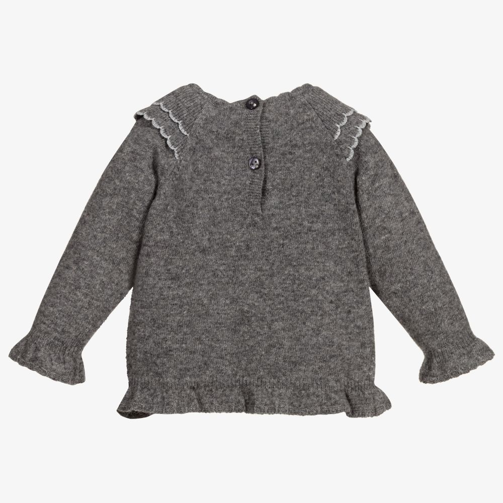 Dr. Kid-Grey Knitted Wool Jumper | Childrensalon Outlet