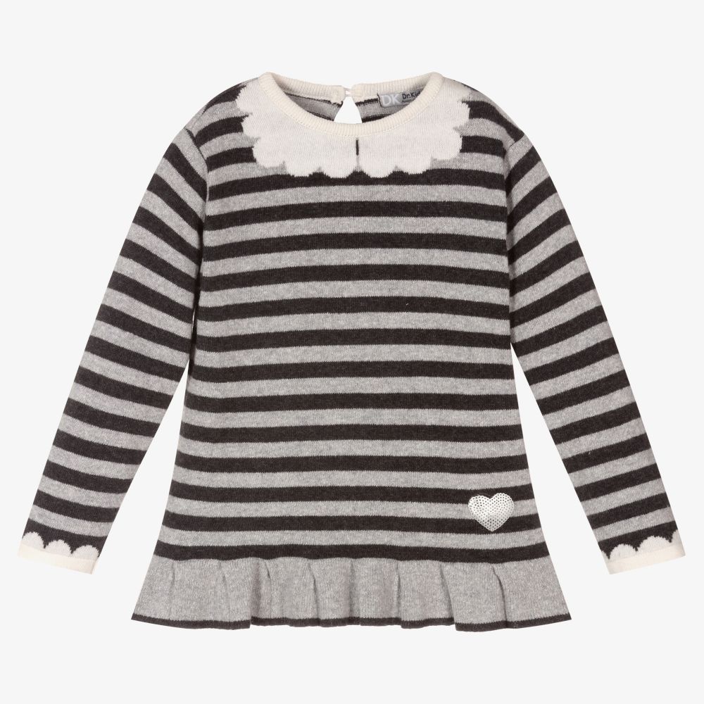 Dr. Kid - Grey Wool Blend Tunic Top | Childrensalon