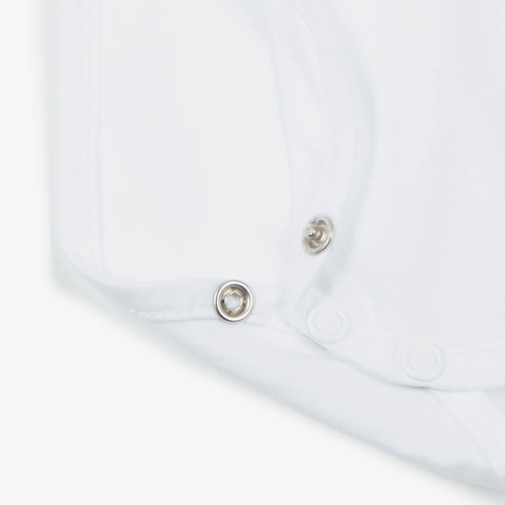 Dr. Kid-Infant Boys Ivory Embroidered Bodysuit | Childrensalon Outlet