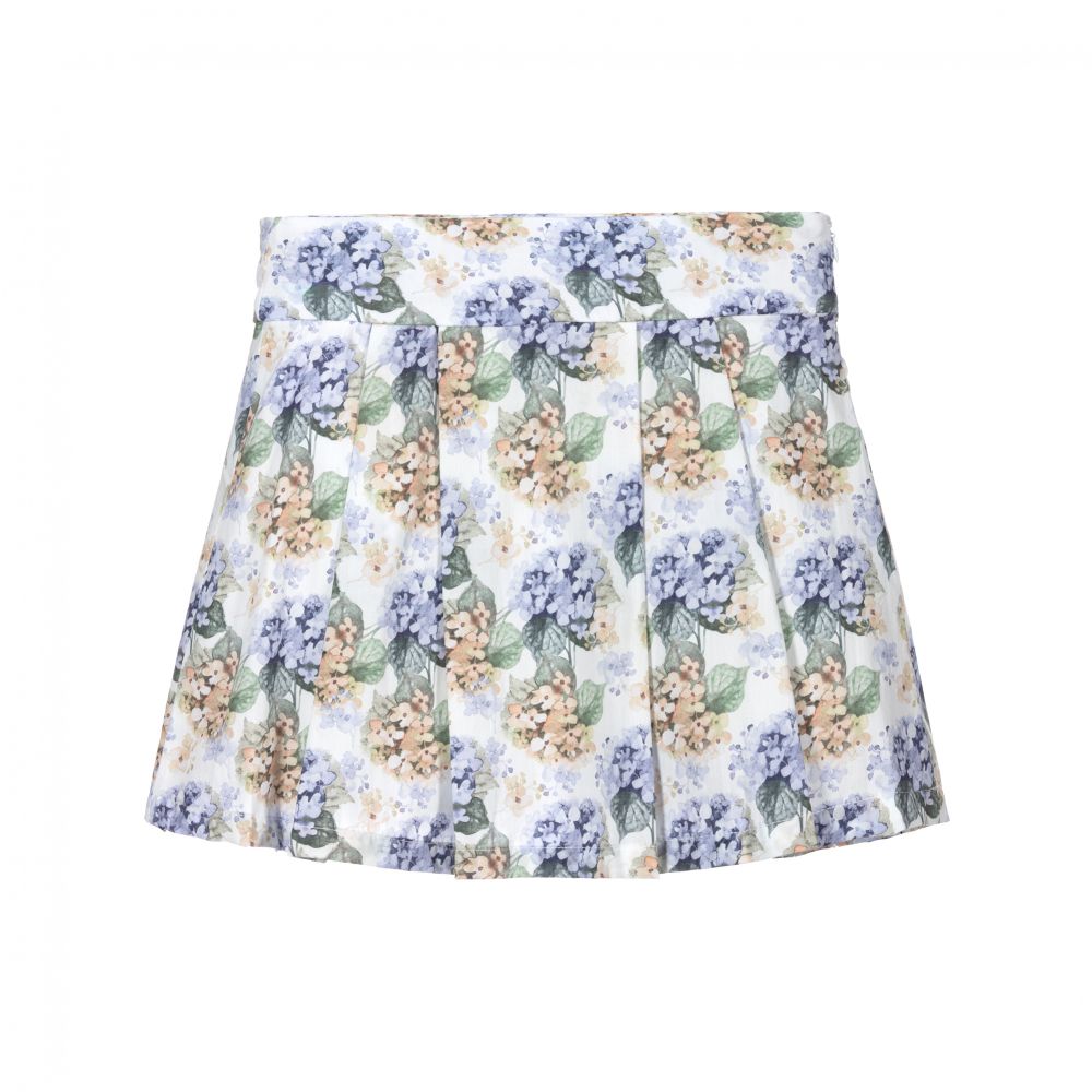 Dr. Kid - Ivory & Blue Cotton Skirt | Childrensalon