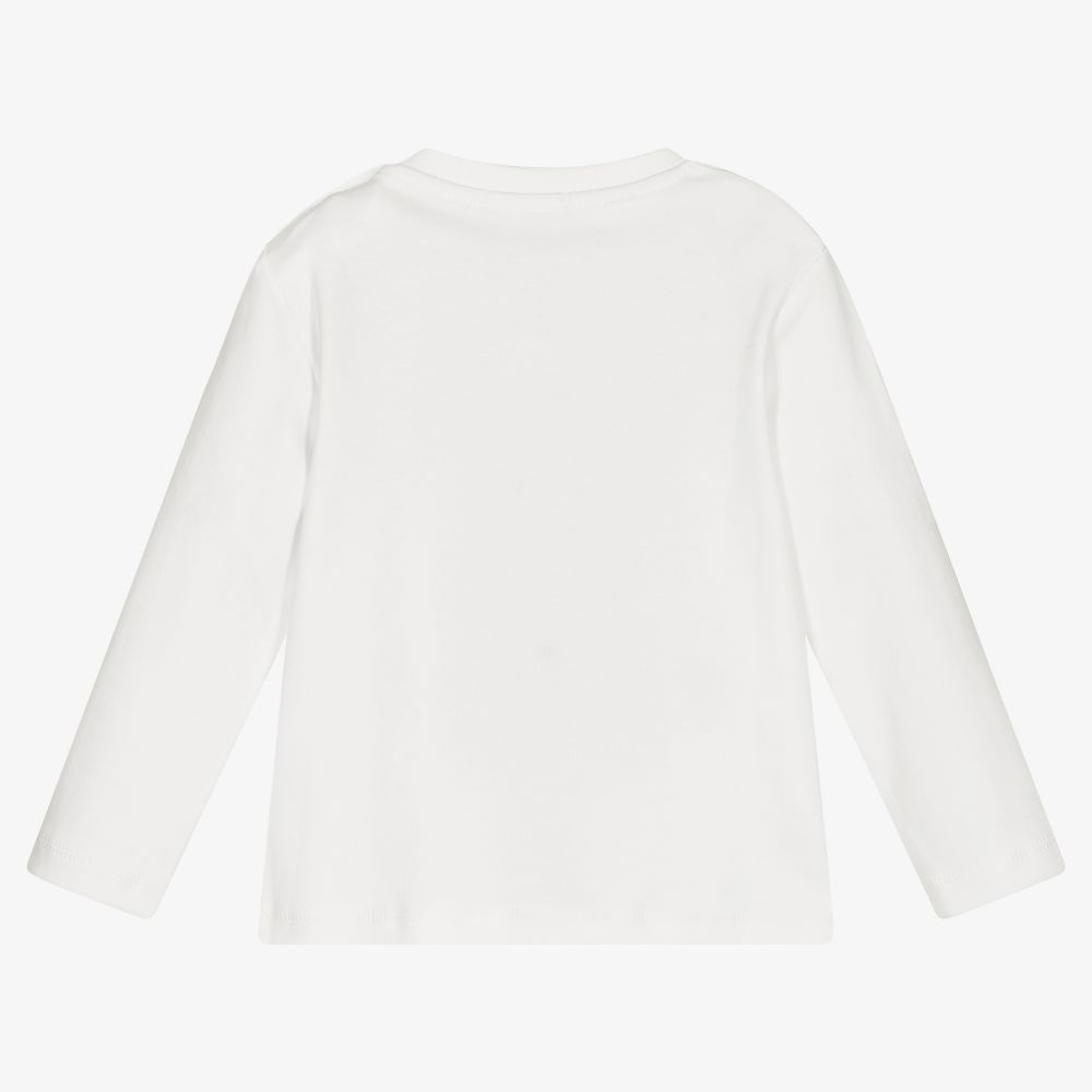Dr. Kid-Ivory Cotton Jersey Baby Top | Childrensalon Outlet