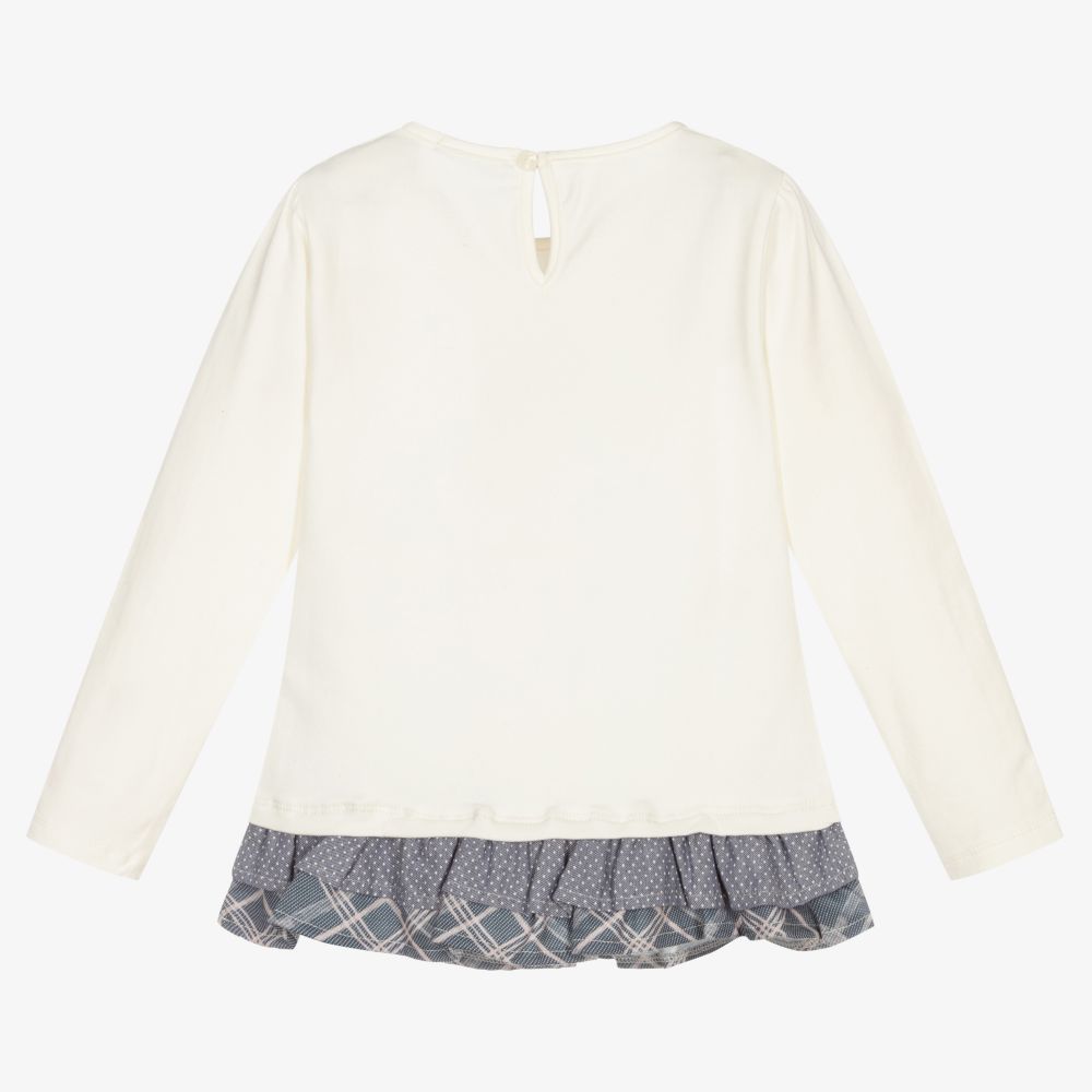 Dr. Kid-Ivory Cotton Jersey Tunic Top | Childrensalon Outlet