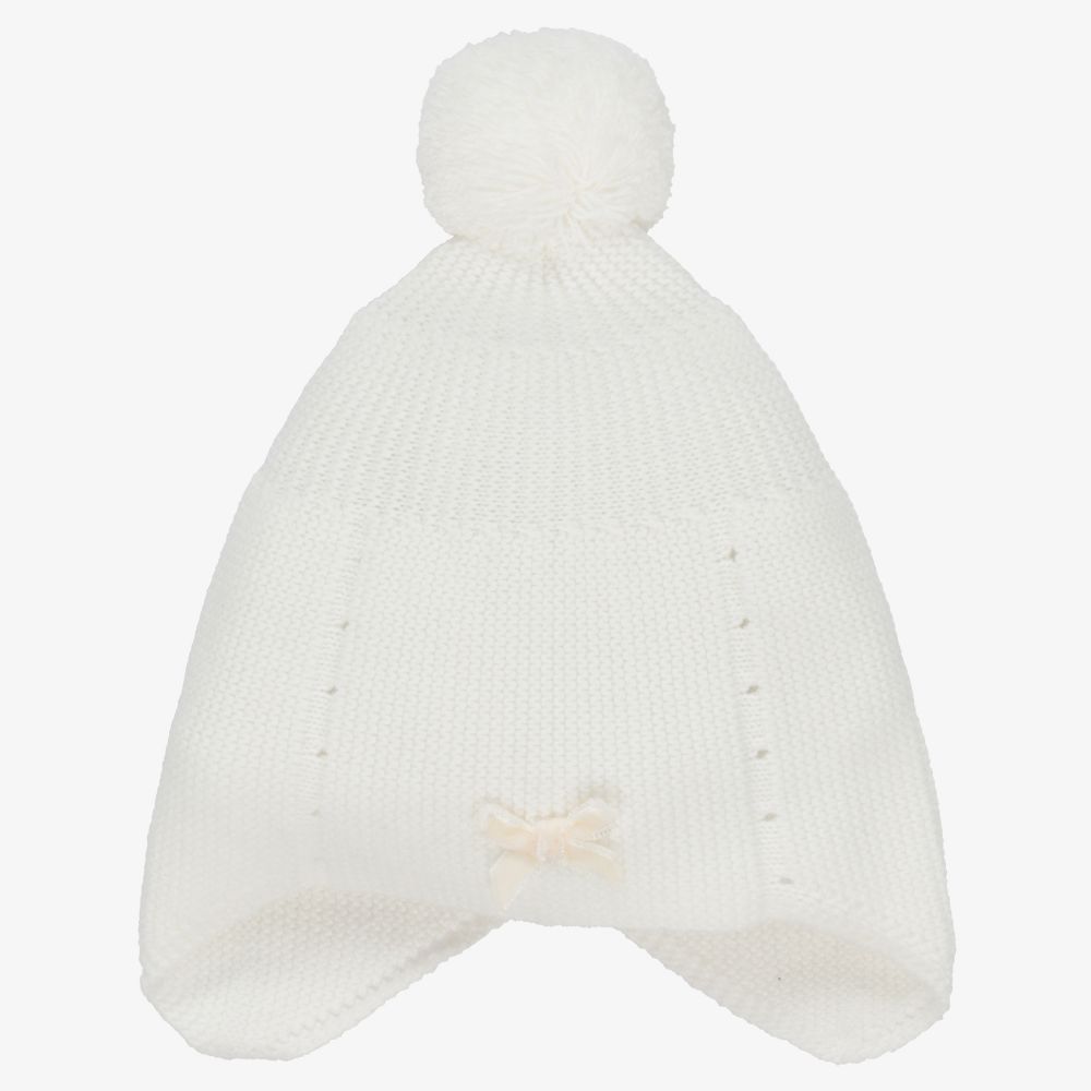 Dr. Kid - Ivory Knitted Baby Hat | Childrensalon