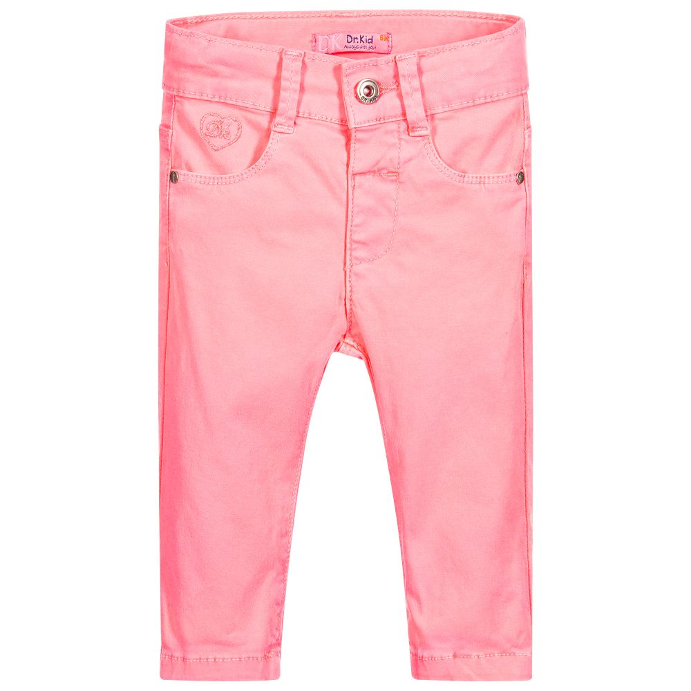 Dr. Kid - Pantalon rose fluo en coton | Childrensalon