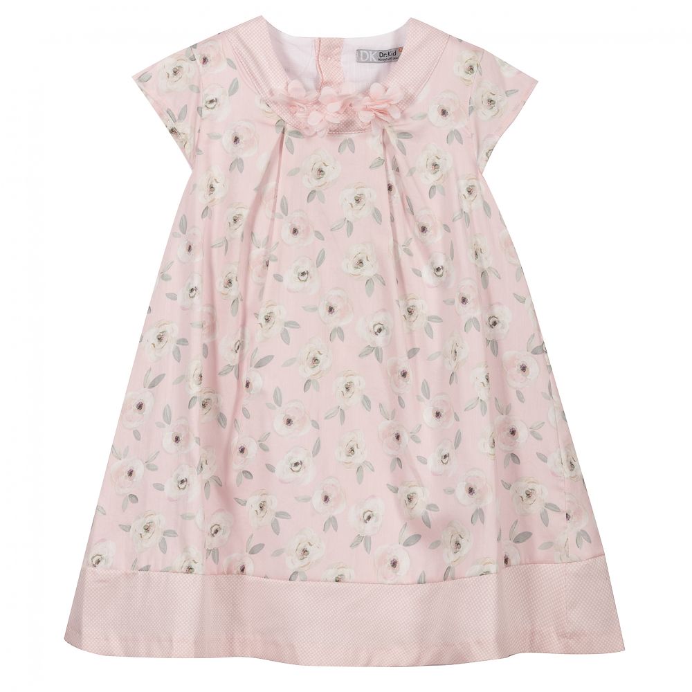 Dr. Kid-Pink Cotton Sateen Dress | Childrensalon Outlet