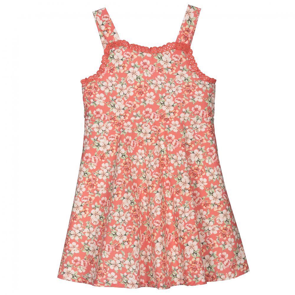 Dr. Kid - Pink Floral Cotton Dress | Childrensalon