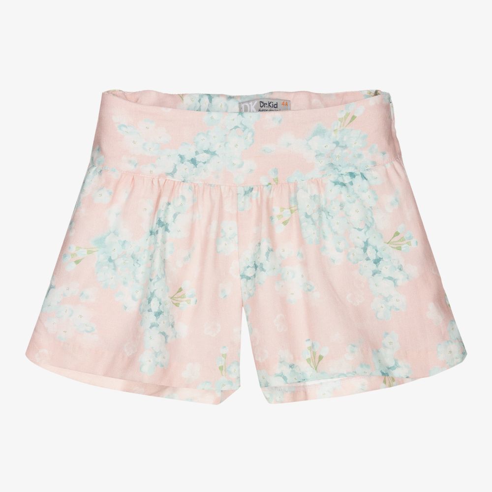 Dr. Kid - Short rose en lin à fleurs | Childrensalon