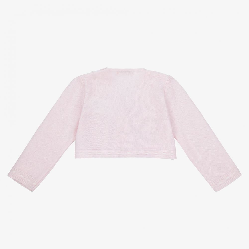 Dr. Kid-Pink Knitted Baby Cardigan | Childrensalon Outlet
