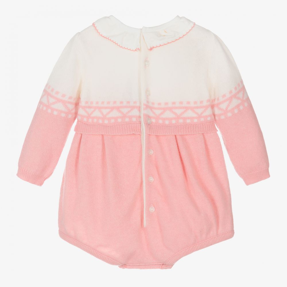 Dr. Kid-Pink Knitted Baby Shortie | Childrensalon Outlet