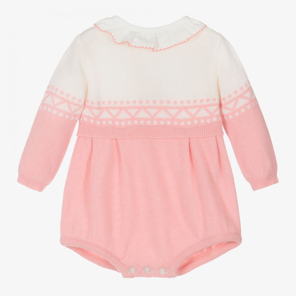 Dr. Kid - Pink Knitted Baby Shortie | Childrensalon