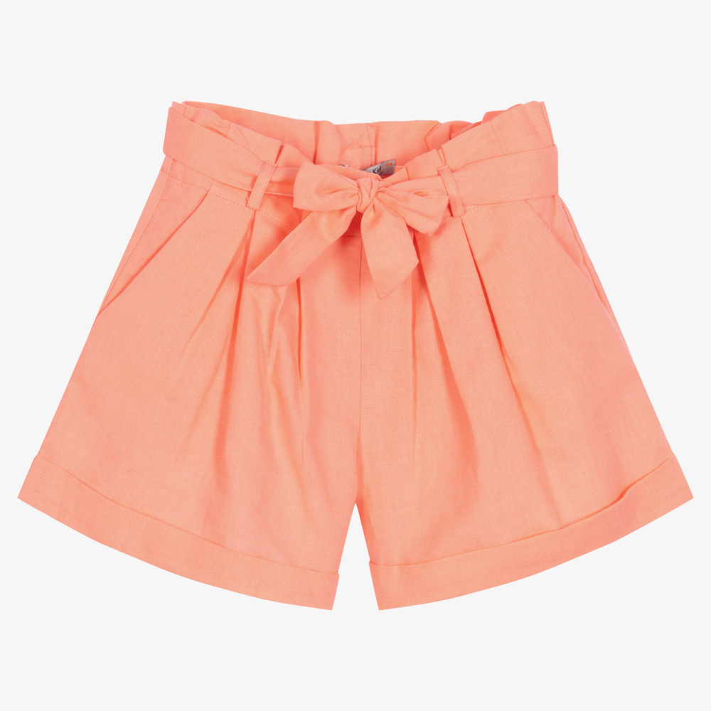 Dr. Kid - Pink Linen & Cotton Shorts | Childrensalon